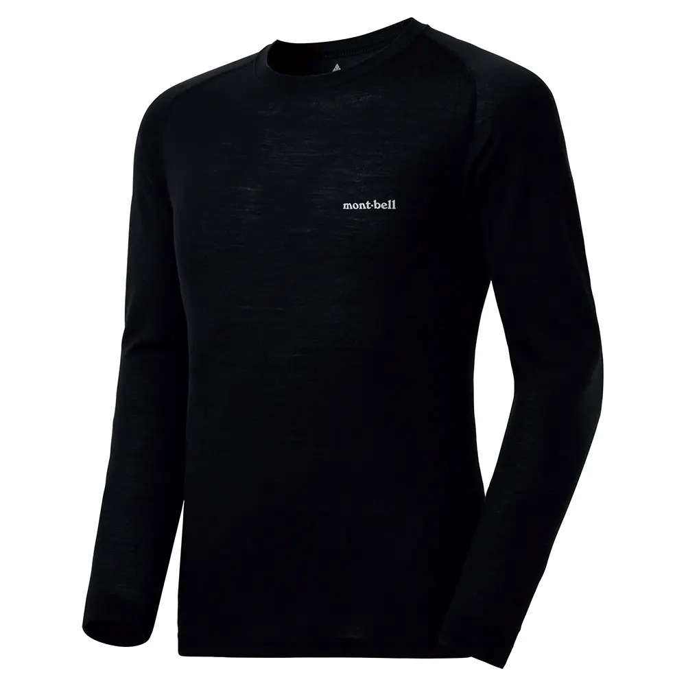 Montbell Super Merino Wool Middle Weight Round Neck Shirt Men's